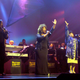 Pamela Hutchinson, center, alongside sisters Sheila and Wanda performing onstage as The Emotions at the Apollo Theatre in New York City in November 2001.